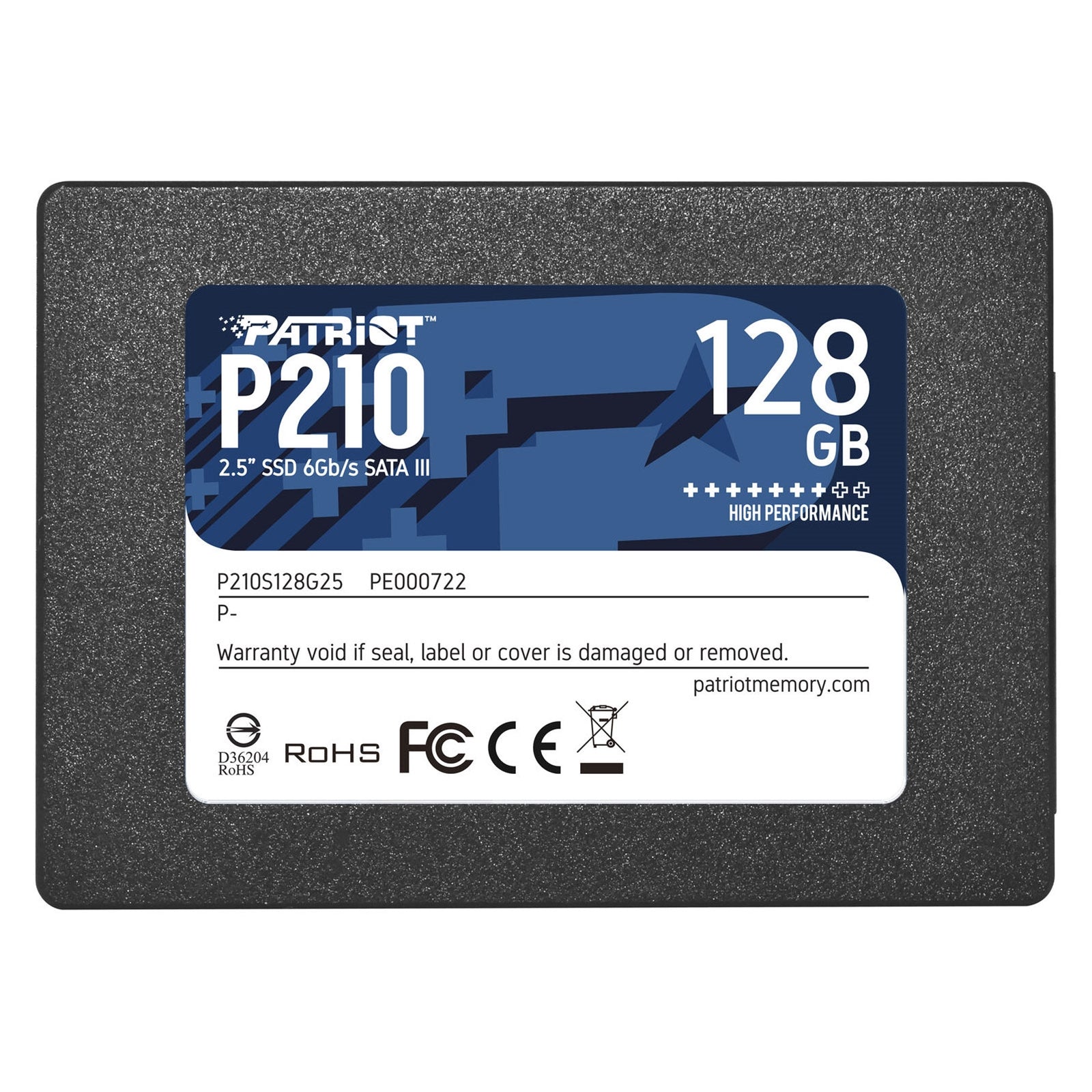 Patriot P210 128GB SATA III SSD 2.5 Patriot P210 128GB SATA III SSD 2.5